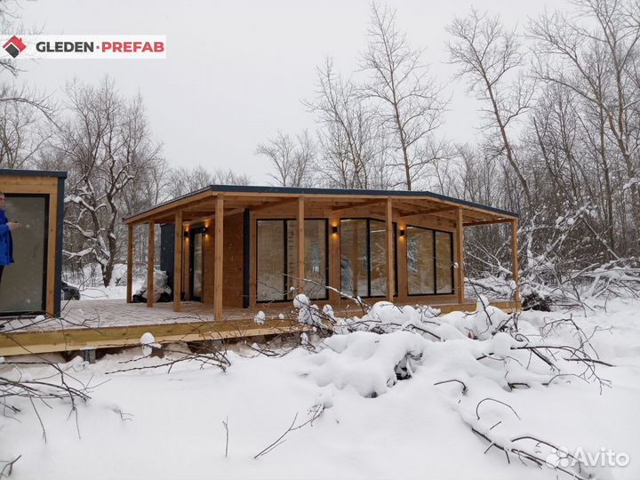 Модульный дом 69 м2 с отделкой под ключ