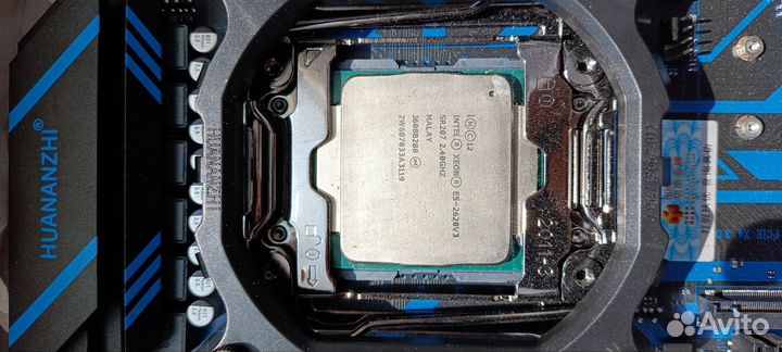 Материнская плата с процессором + блок питания