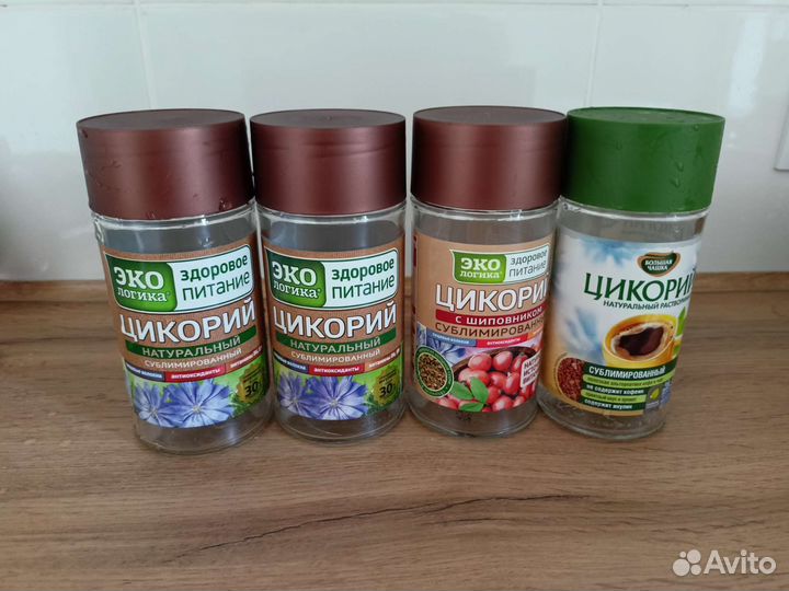 Банки стеклянные от цикория