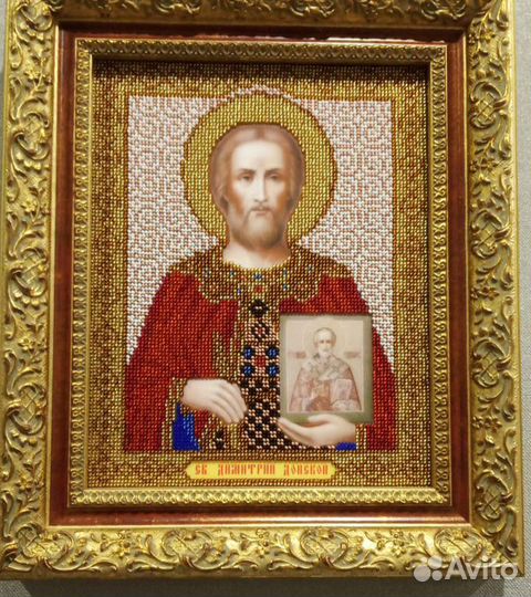 Икона бисером ручной работы