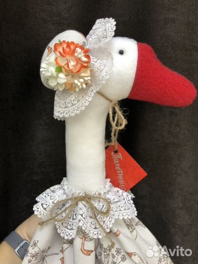 Кукла тильда Гусь