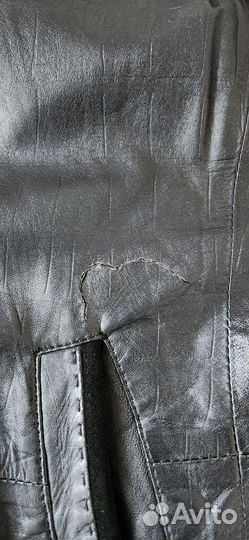 Кожаная куртка мужская 46-48 бу