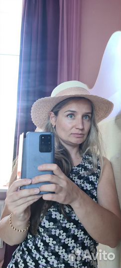 Шляпа женская летняя на пляж с полями