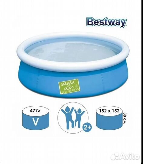 Детский надувной бассейн
