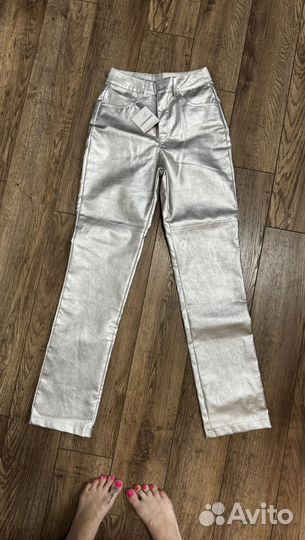 Штаны металлик