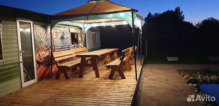 Беседка и(или) баня на дровах с домиком Аренда