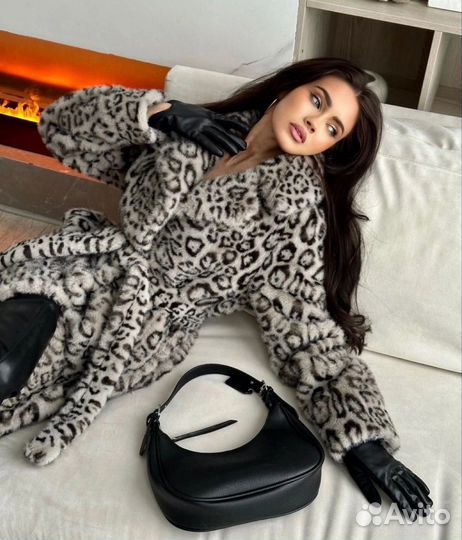 Шуба экомех барс