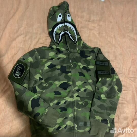 Зип худи bape shark