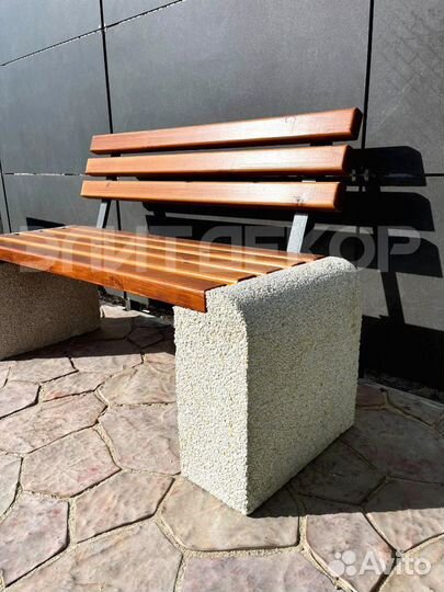 Скамейка бетонная