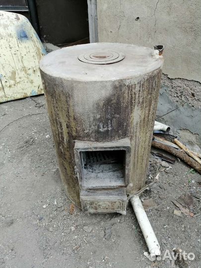 Печь для отопления, с водяной рубашкой