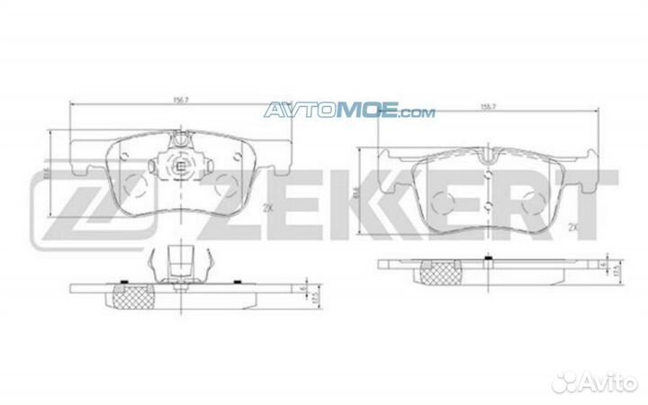 Колодки торм. диск. передн./задн. BMW 1 (F20 F21)