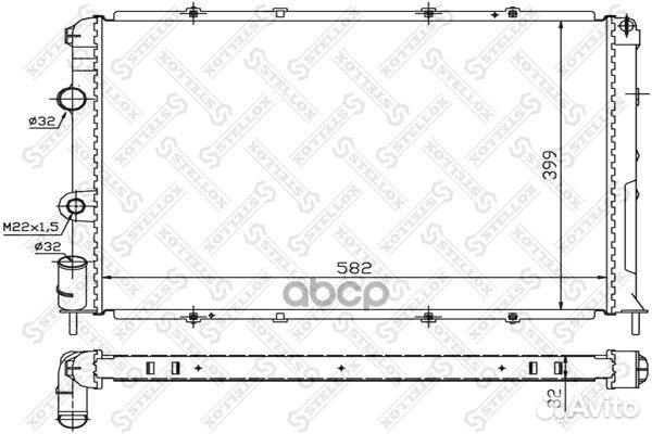 1025237SX радиатор системы охлаждения Renault