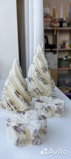 Новогодние свечи. Подарки на новый год