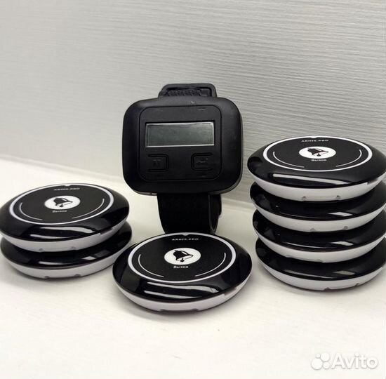 Кнопка вызова официанта в комплекте с часами