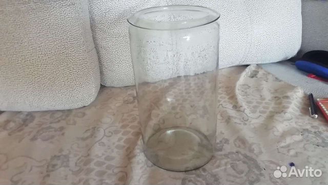 Ваза цилиндрическая, стекло