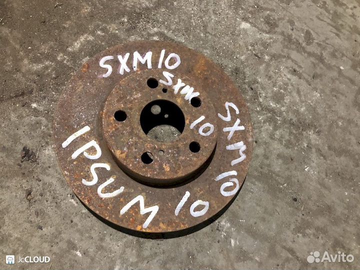 Тормозной диск на toyota ipsum SXM10 3SFE