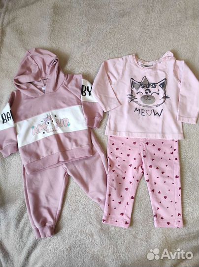 Вещи для девочки пакетом 68-80