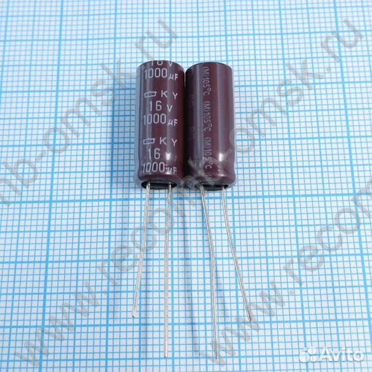 1000uF 16v 16v1000uF 8x20 KY - Электролитический к