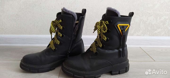 Ботинки зимние детские, 37 размер, женские, М+Д