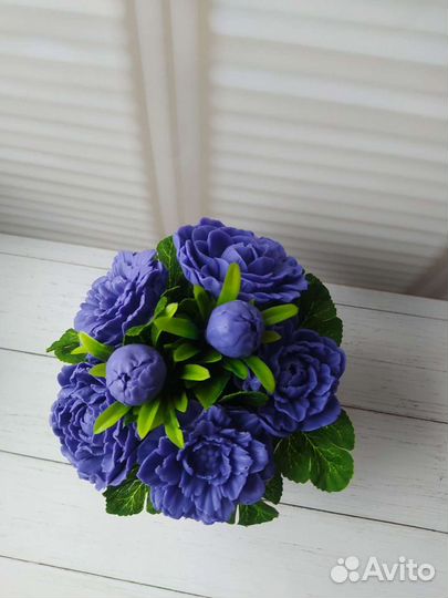 Букет пионов. Мыло ручной работы