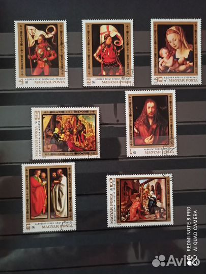Почтовые марки живопись, продолжение