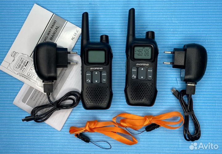 Рация Baofeng 4км Комплект из 2 штук для чоп