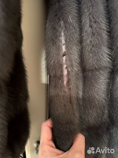Шуба норковая 42 44 поперечка