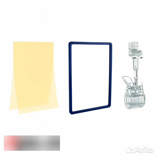 2 рамки А4 син+Карман жёлт.+Держатель прозр