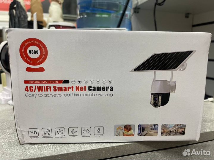 Солнечная батарея камера видеонаблюдения 4g сим