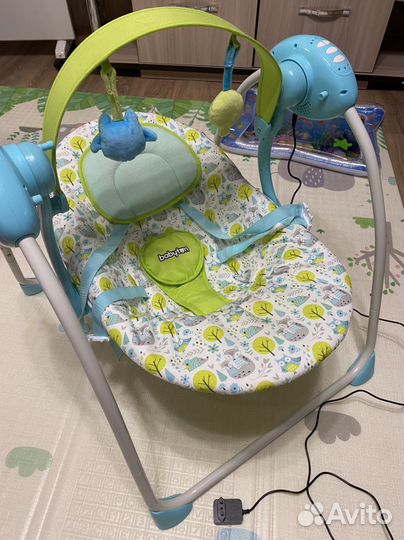 Кресло-качели Babyton sleepy blueTY008H