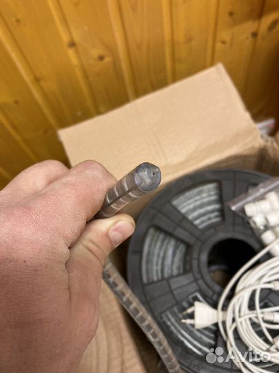 Дюралайт белый, двухпроводной