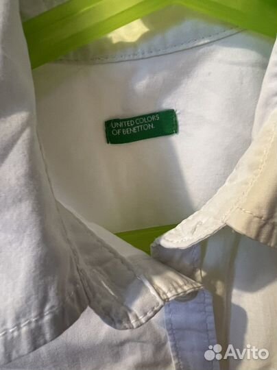 Рубашка для дев школьная Benetton р140
