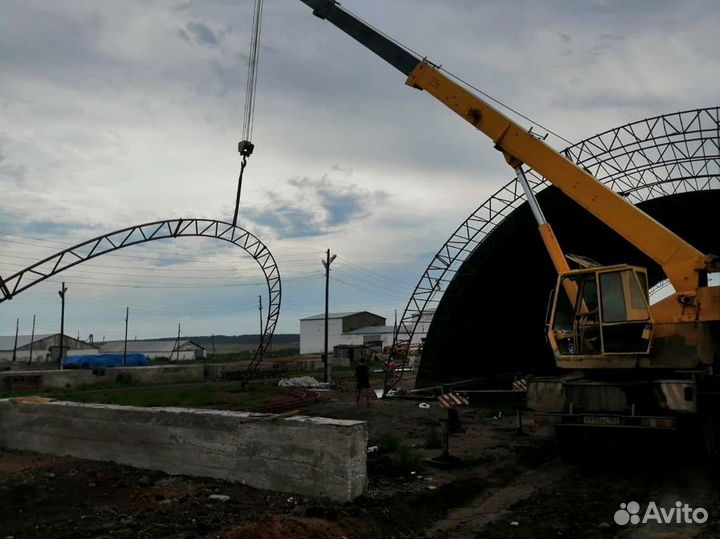 Ангар от производителя под ключ. Размер 18х85м