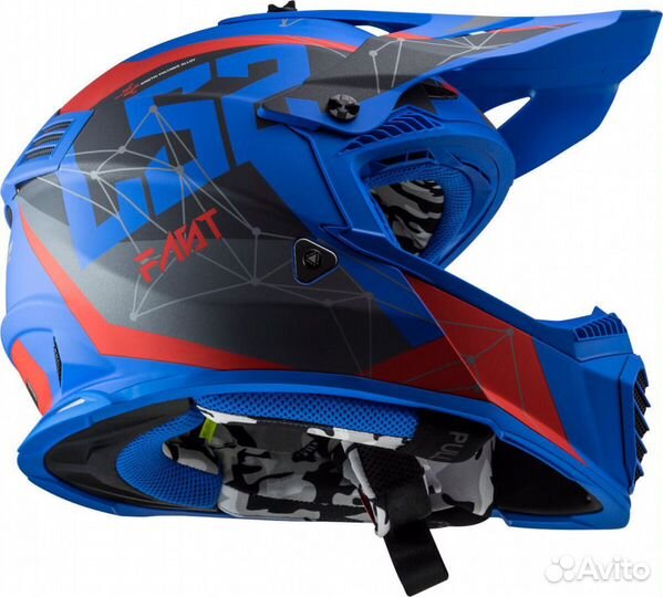 LS2 Мотошлем MX437 fast alpha (синий)