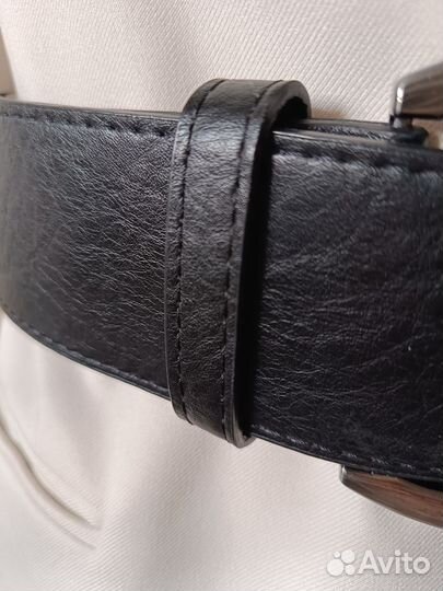 Ремень широкий чёрный женский