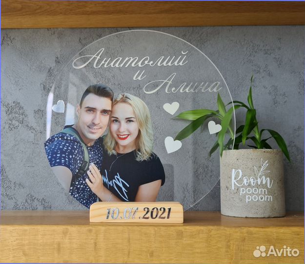 Постер рамка на стекле с фото А5 art097