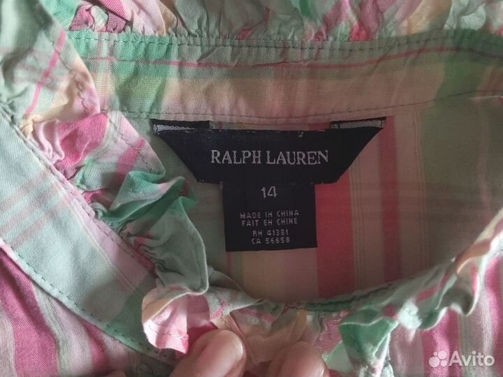 Рубашка летняя для девочки Ralph Lauren 146 ориг