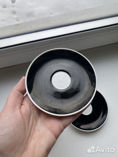 Блюдце 11см костяной фарфор гдр винтаж