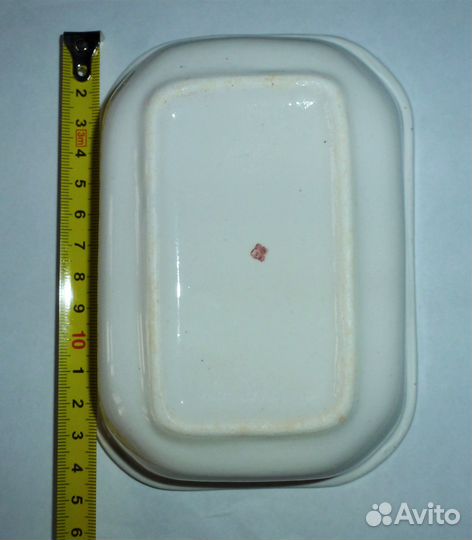 Тарелочка салатница прямоугольная винтажная СССР