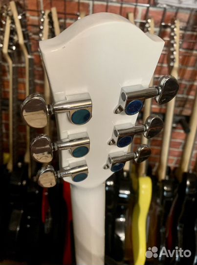 Акустическая Белая Гитара + Чехол