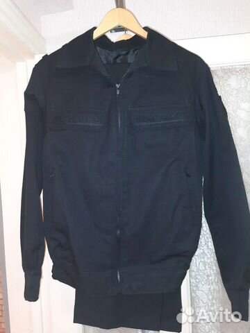 Офисная женская форма, черные рубашки 46 размер