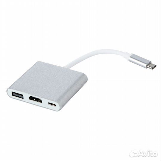 Портативный хаб 3 в 1 USB-C на 4K hdmi - USB 3.0