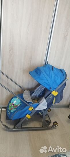 Детские санки коляска nika