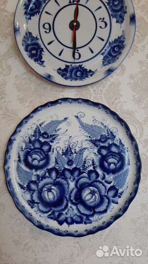 Фарфоровая посуда гжель.Ручная роспись