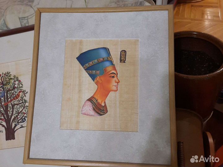 Папирус с рисунком из Египта