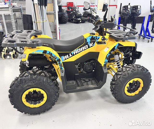 Квадроцикл MotoLand 200 ALL road X (жёлтый)