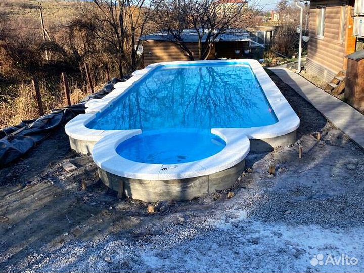 Бассейн полипропиленовый 8x4