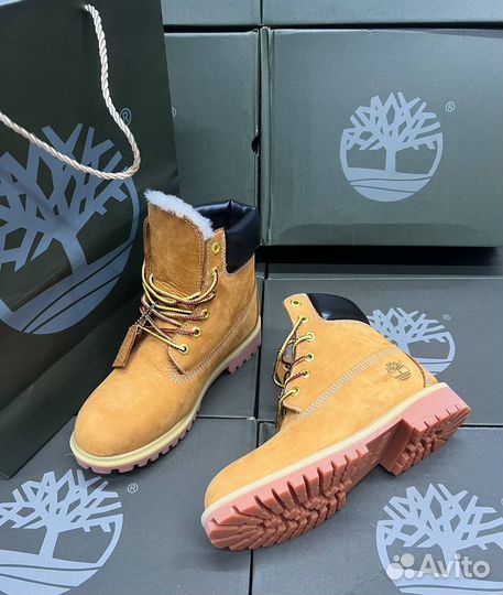 Ботинки зимние timberland с мехом