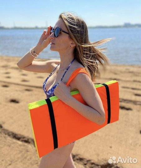 Пляжный коврик с ручками