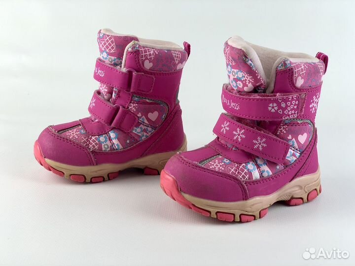 Зимние ботинки дутики для девочки 21 размер